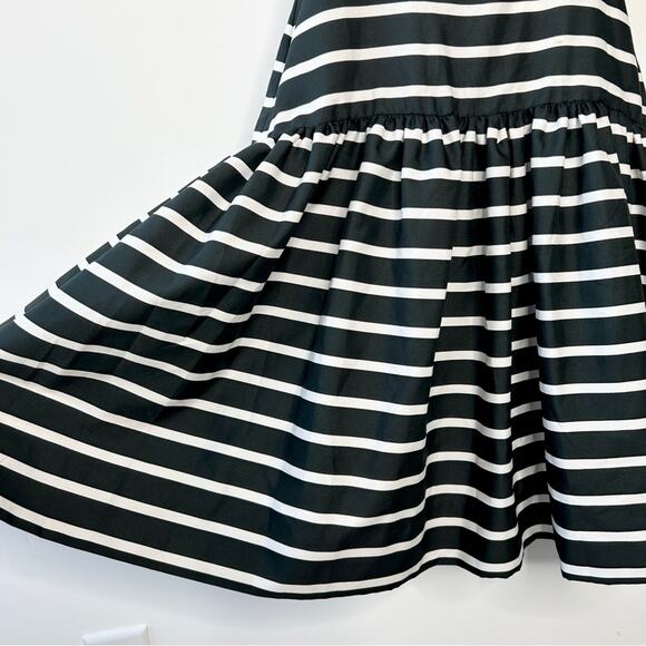 KAPPI 80s Vintage Union Label Summer Dress Size 4 Striped Drop Waist Nautical - Picture 3 of 8